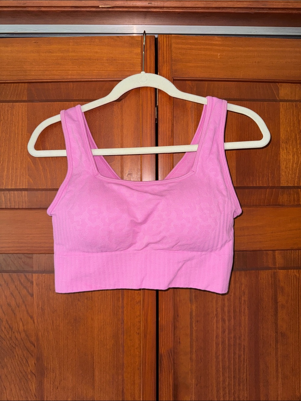 Seamless Pink Ribbed Bralette Tank - Women Intimates